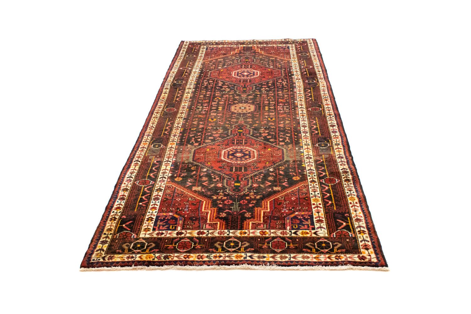 Alfombra de pasillo Alfombra persa - Nómada - 295 x 125 cm - marrón