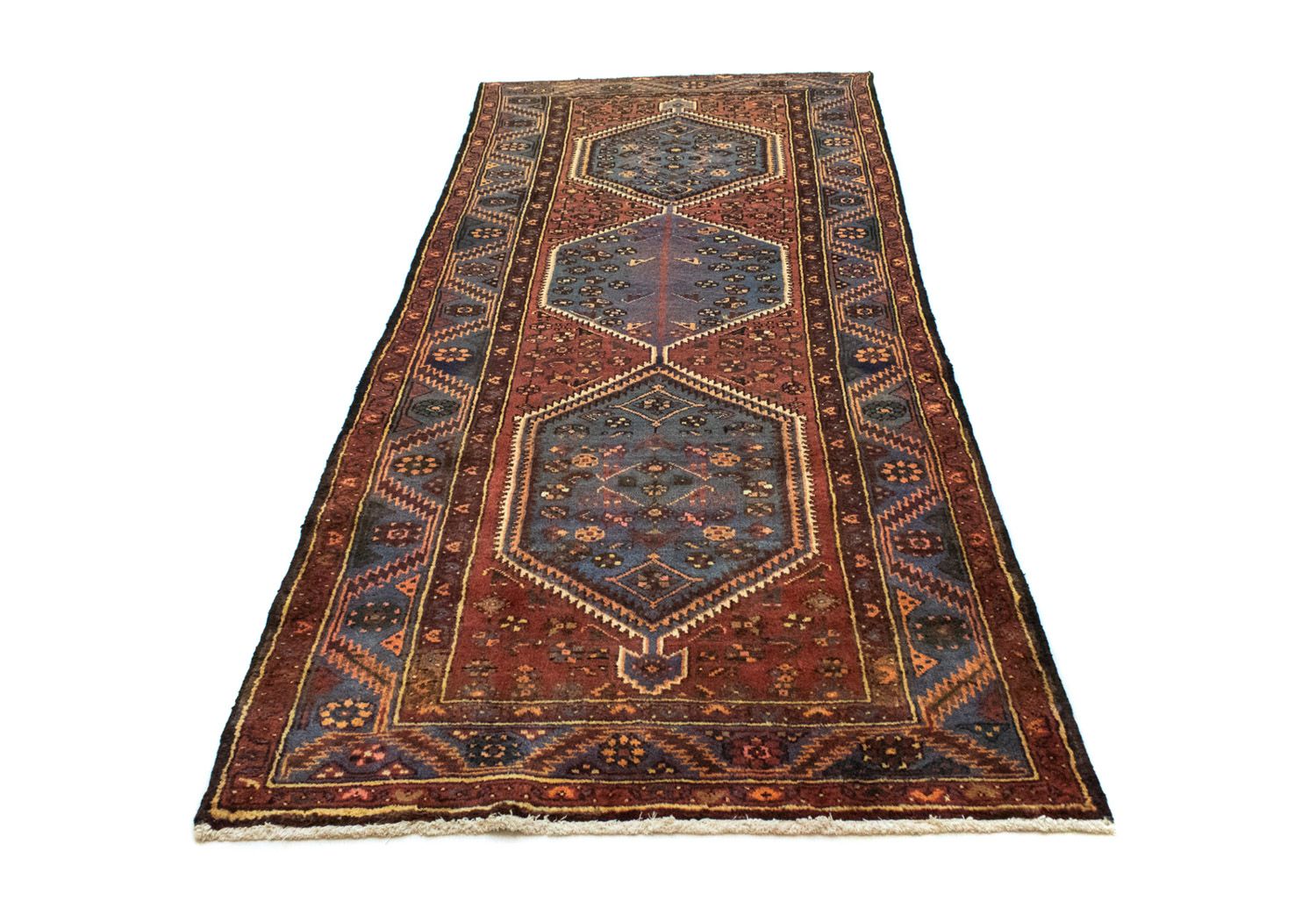 Alfombra de pasillo Alfombra persa - Nómada - 287 x 110 cm - marrón