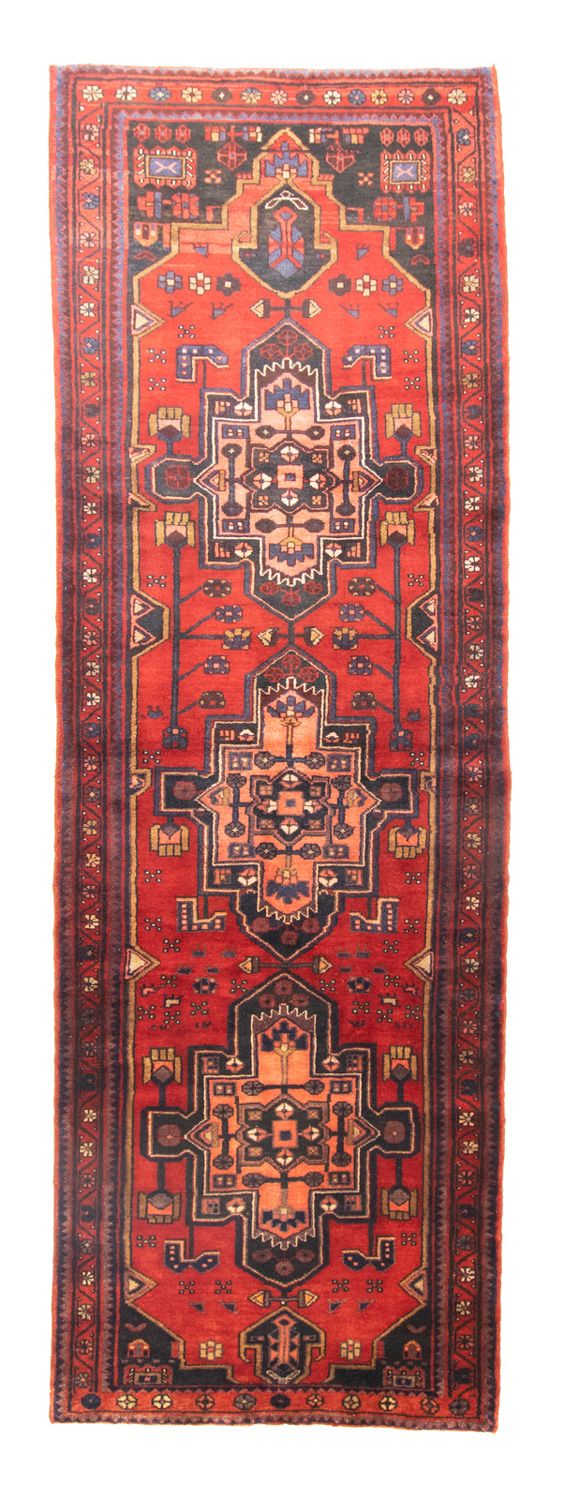 Alfombra de pasillo Alfombra persa - Nómada - 326 x 105 cm - rojo