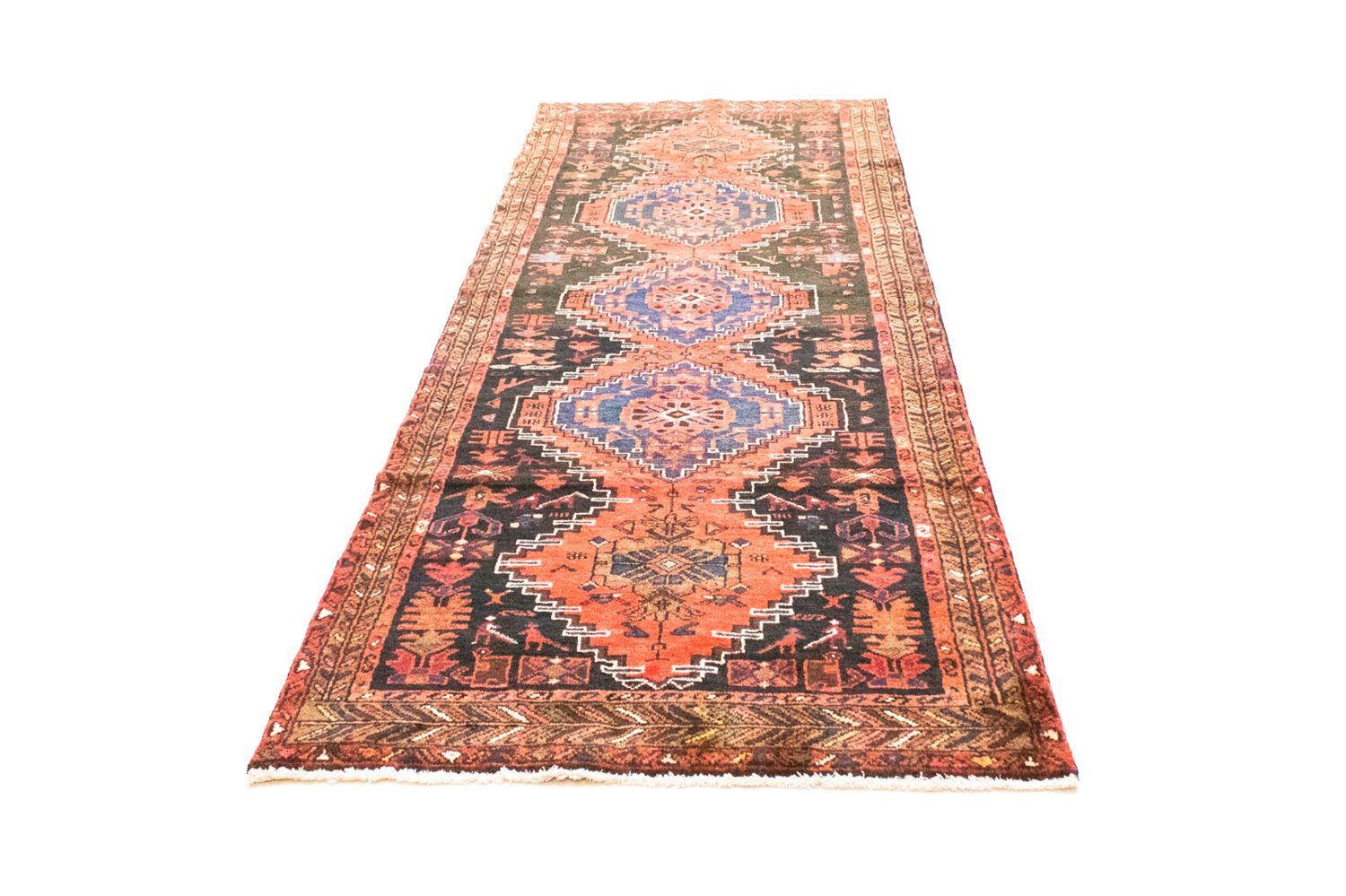 Alfombra de pasillo Alfombra persa - Nómada - 287 x 102 cm - azul