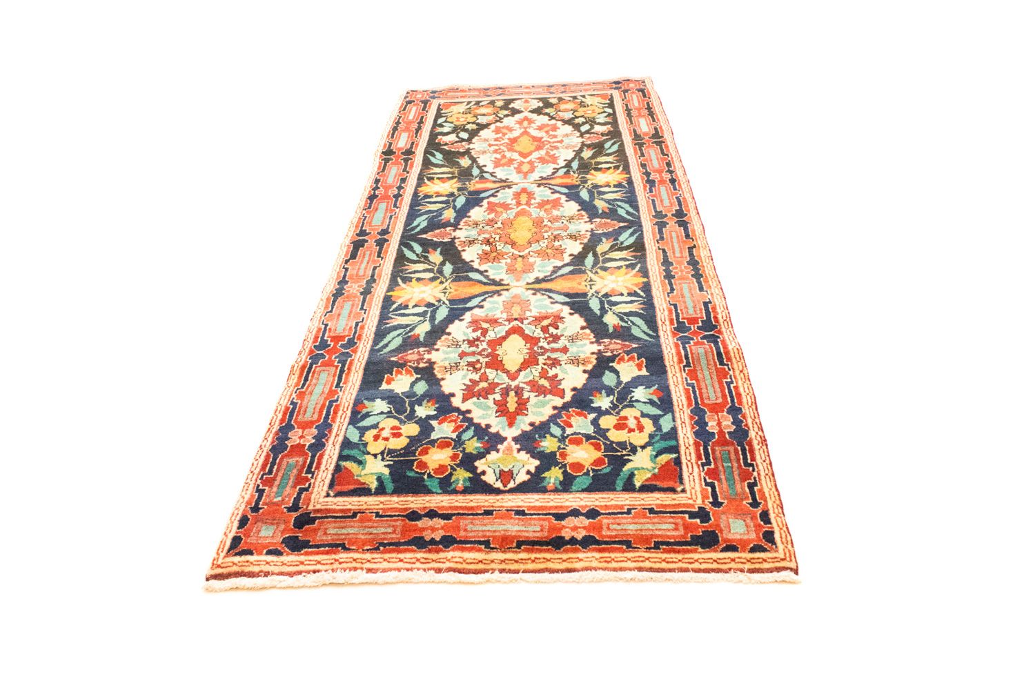 Alfombra de pasillo Alfombra persa - Nómada - 285 x 108 cm - azul