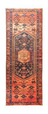 Alfombra de pasillo Alfombra persa - Nómada - 300 x 112 cm - azul