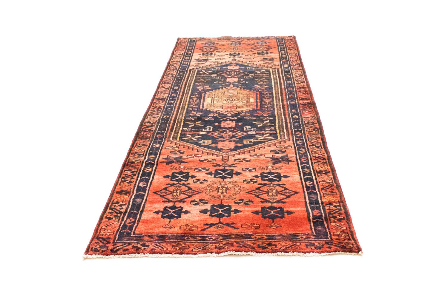 Alfombra de pasillo Alfombra persa - Nómada - 300 x 112 cm - azul