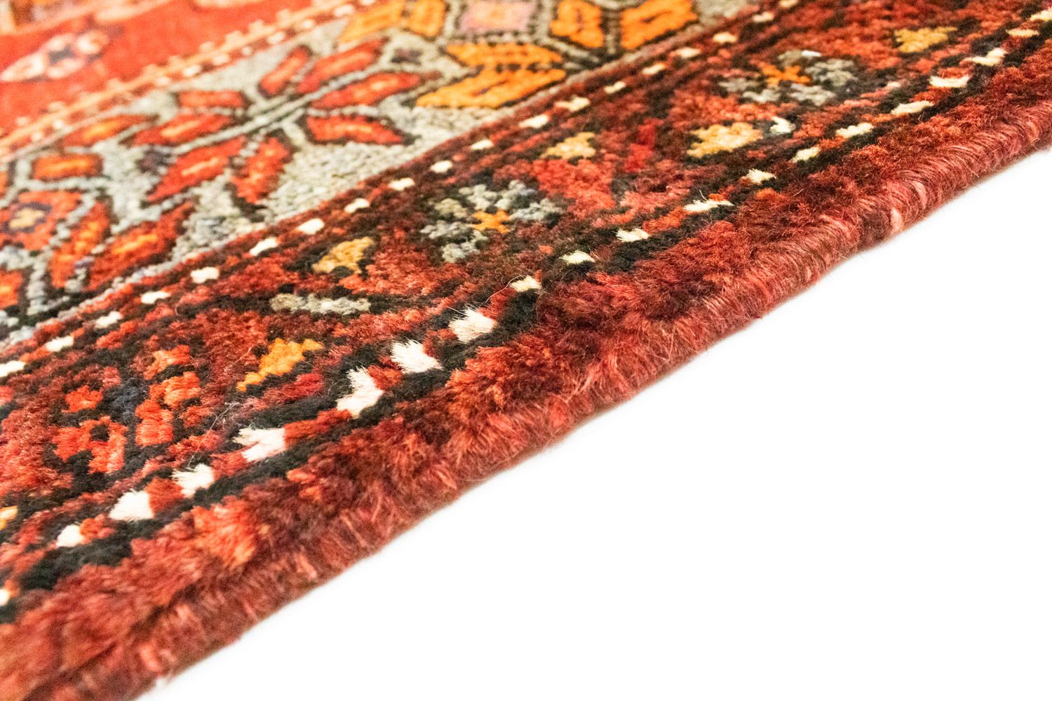 Alfombra de pasillo Alfombra persa - Nómada - 300 x 113 cm - naranja