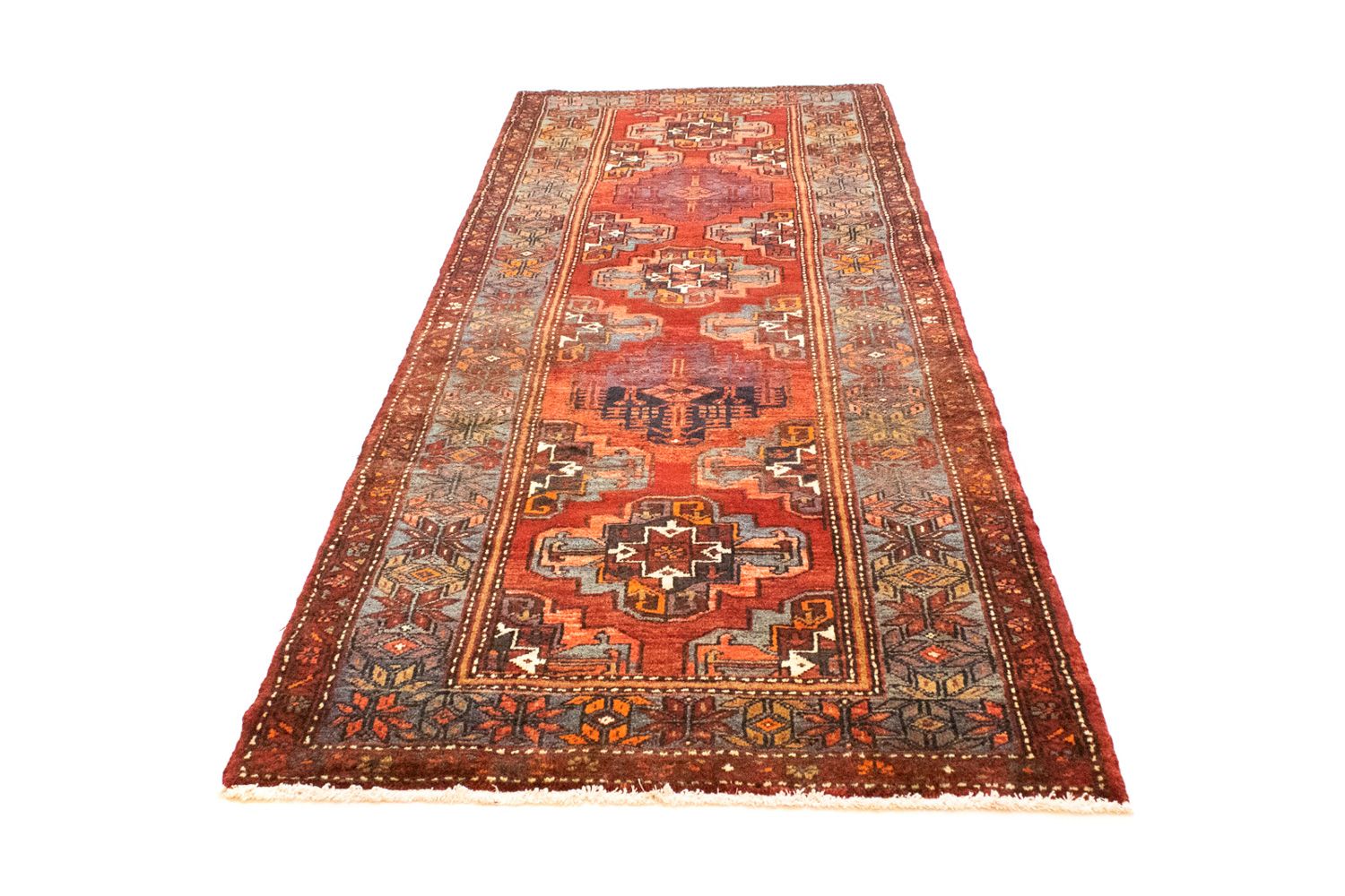 Alfombra de pasillo Alfombra persa - Nómada - 300 x 113 cm - naranja