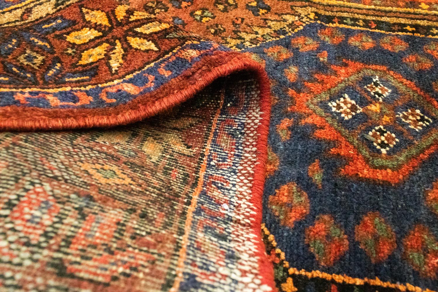 Alfombra de pasillo Alfombra persa - Nómada - 310 x 108 cm - azul