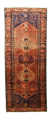 Alfombra de pasillo Alfombra persa - Nómada - 280 x 107 cm - azul