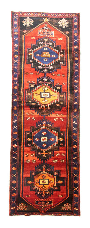 Alfombra de pasillo Alfombra persa - Nómada - 302 x 104 cm - azul