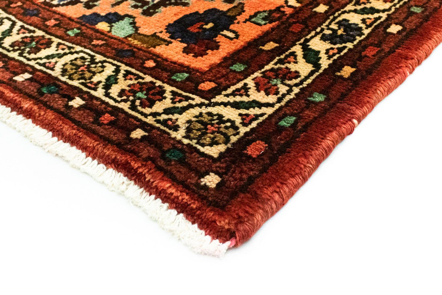 Alfombra de pasillo Alfombra persa - Nómada - 298 x 115 cm - naranja