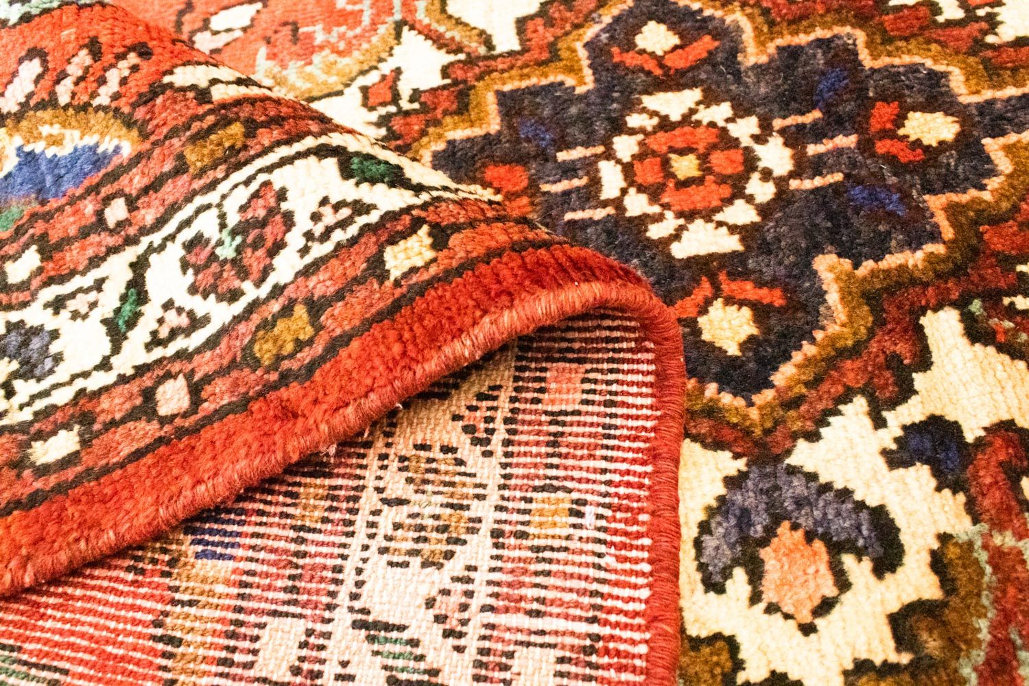 Alfombra de pasillo Alfombra persa - Nómada - 298 x 115 cm - naranja