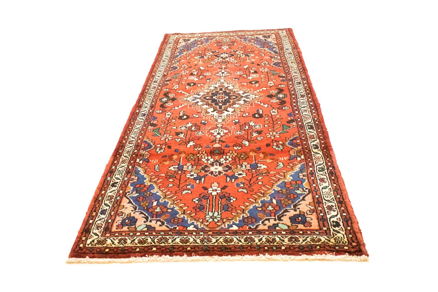 Alfombra de pasillo Alfombra persa - Nómada - 298 x 115 cm - naranja