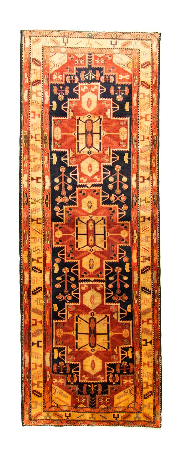 Alfombra de pasillo Alfombra persa - Nómada - 320 x 113 cm - naranja