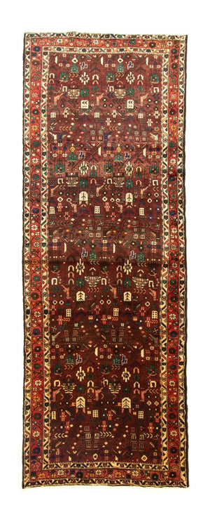 Alfombra de pasillo Alfombra persa - Nómada - 306 x 111 cm - marrón