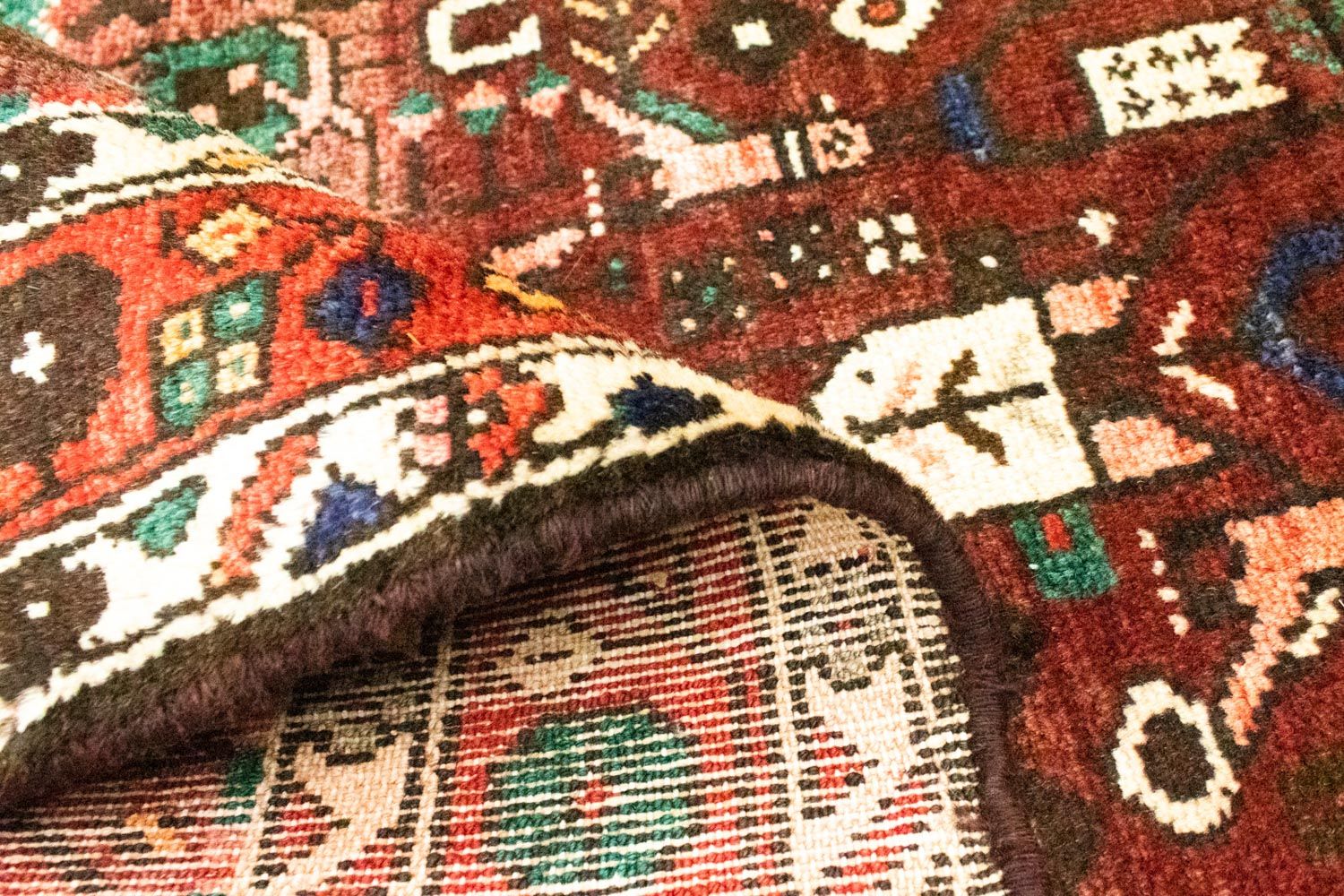 Alfombra de pasillo Alfombra persa - Nómada - 306 x 111 cm - marrón