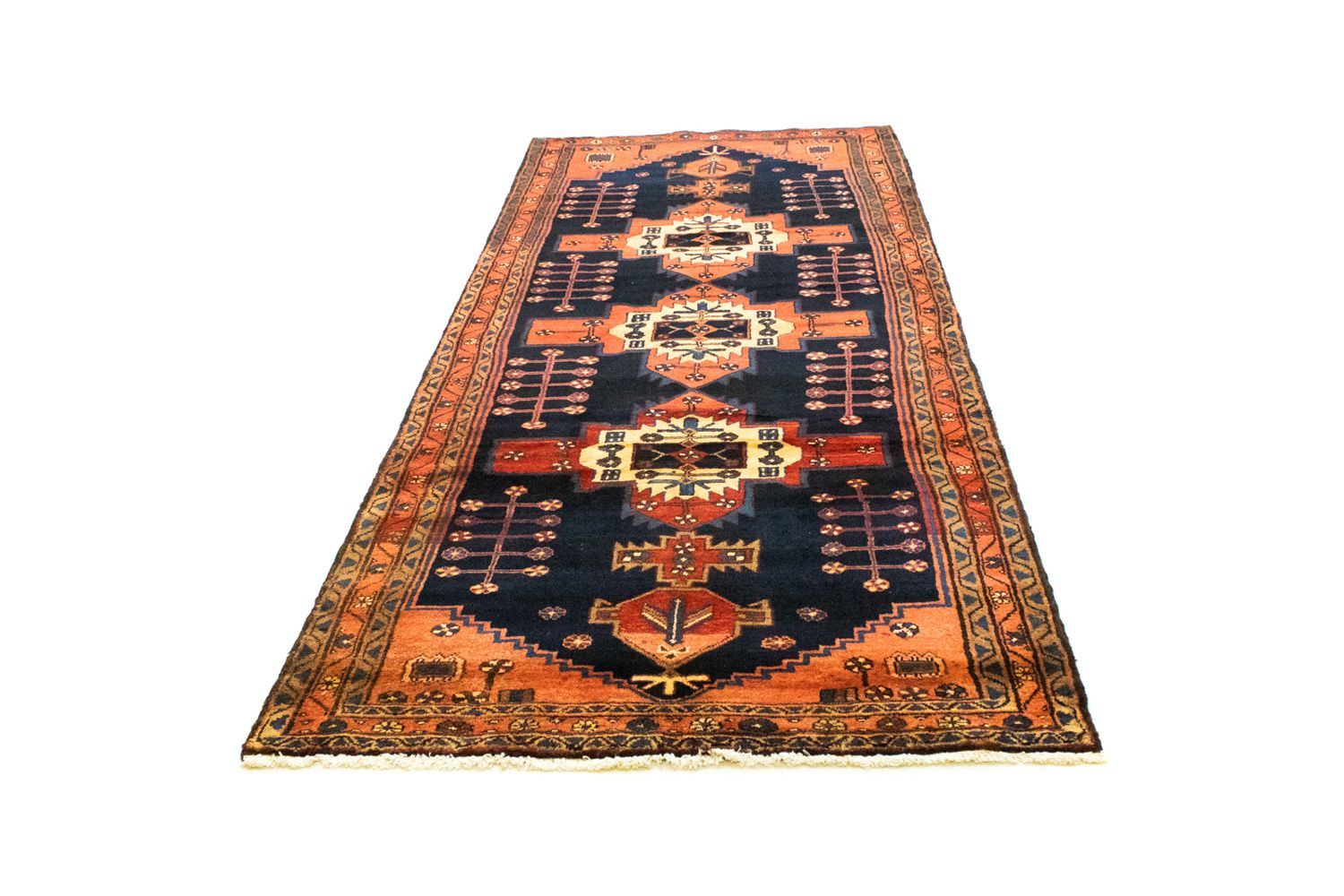 Alfombra de pasillo Alfombra persa - Nómada - 305 x 115 cm - azul