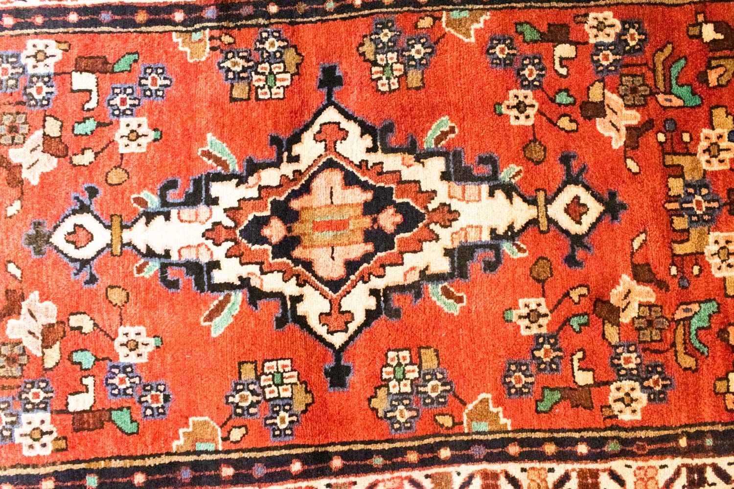 Alfombra de pasillo Alfombra persa - Nómada - 273 x 97 cm - naranja