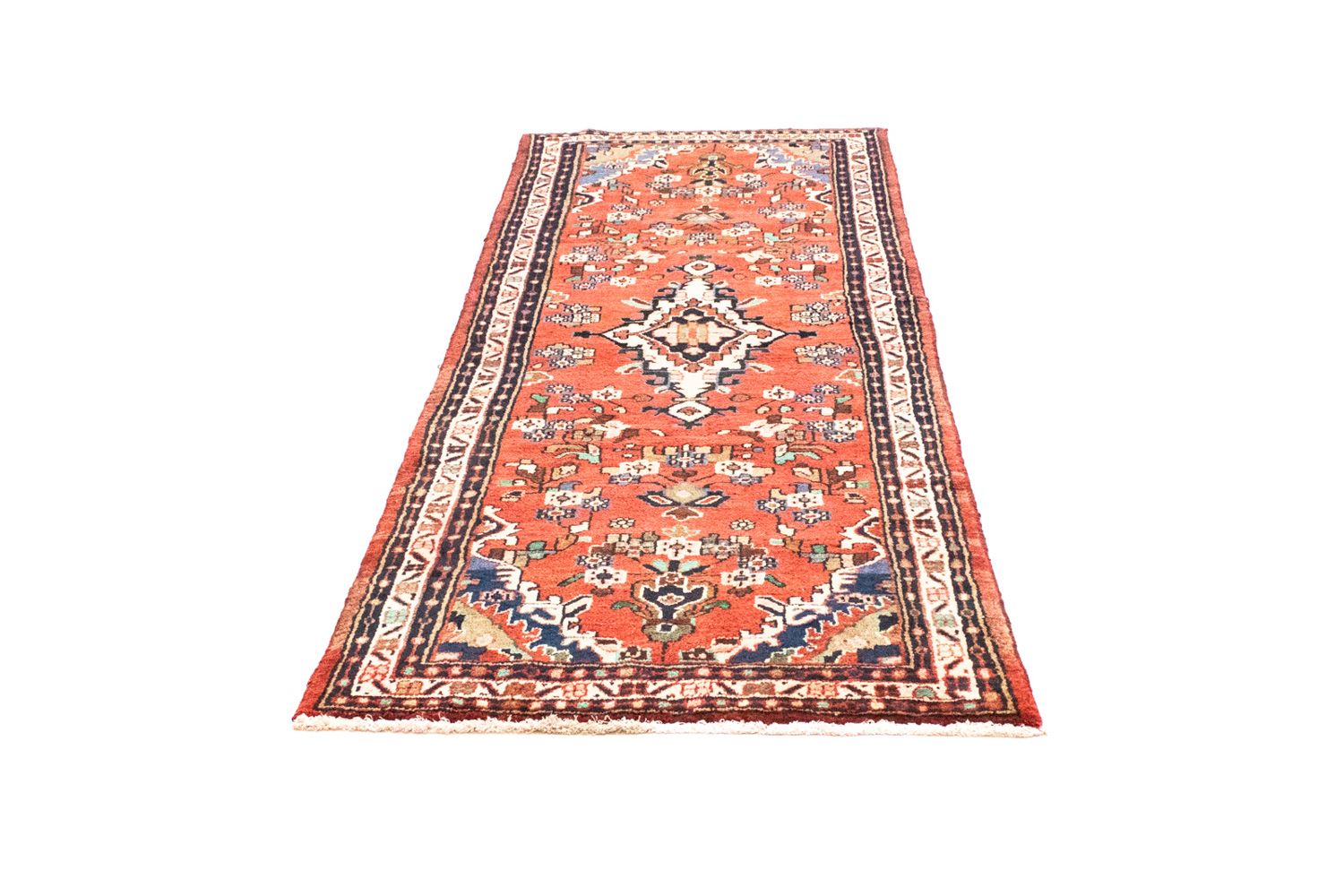 Alfombra de pasillo Alfombra persa - Nómada - 273 x 97 cm - naranja