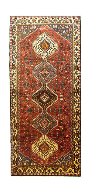 Alfombra de pasillo Alfombra persa - Nómada - 275 x 120 cm - marrón