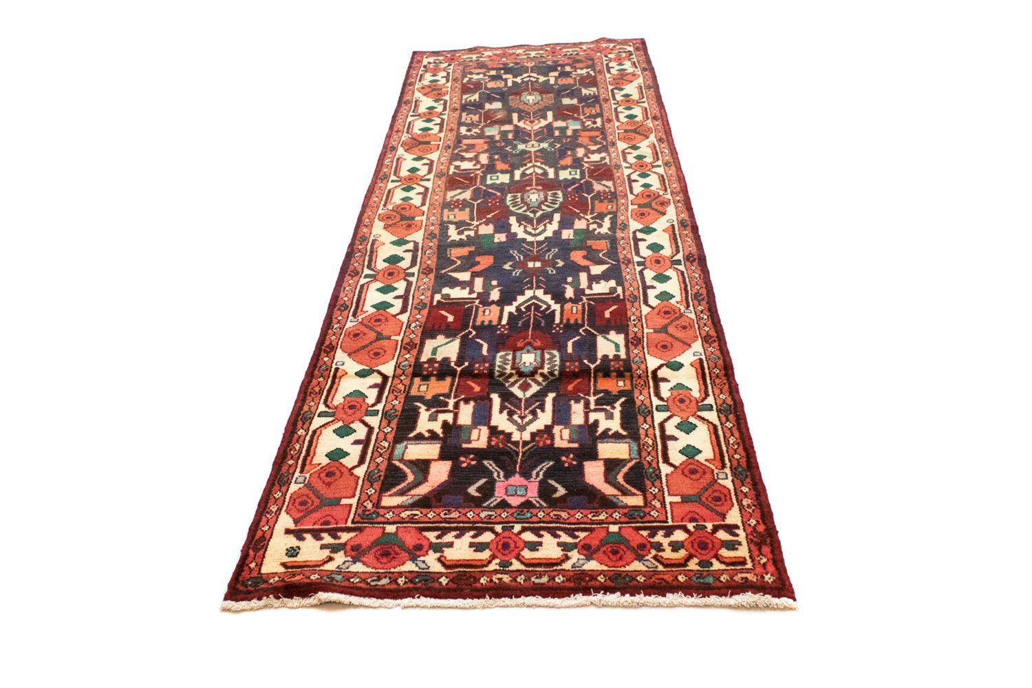 Alfombra de pasillo Alfombra persa - Nómada - 307 x 96 cm - azul