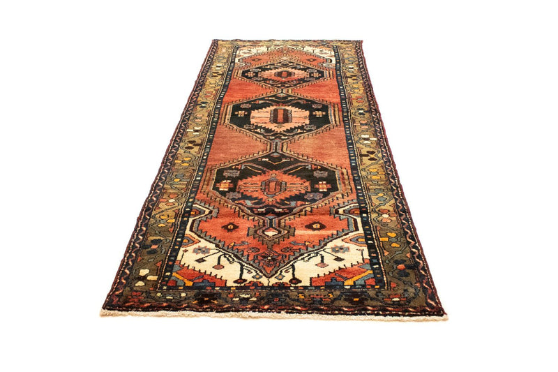 Alfombra de pasillo Alfombra persa - Nómada - 290 x 107 cm - marrón
