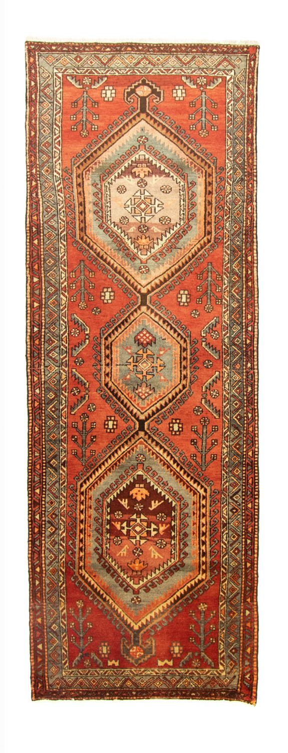 Alfombra de pasillo Alfombra persa - Nómada - 292 x 98 cm - naranja