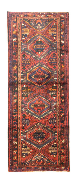 Alfombra de pasillo Alfombra persa - Nómada - 260 x 100 cm - marrón
