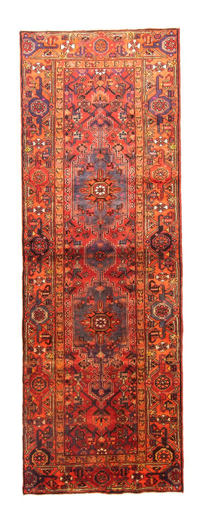 Alfombra de pasillo Alfombra persa - Nómada - 297 x 102 cm - rojo