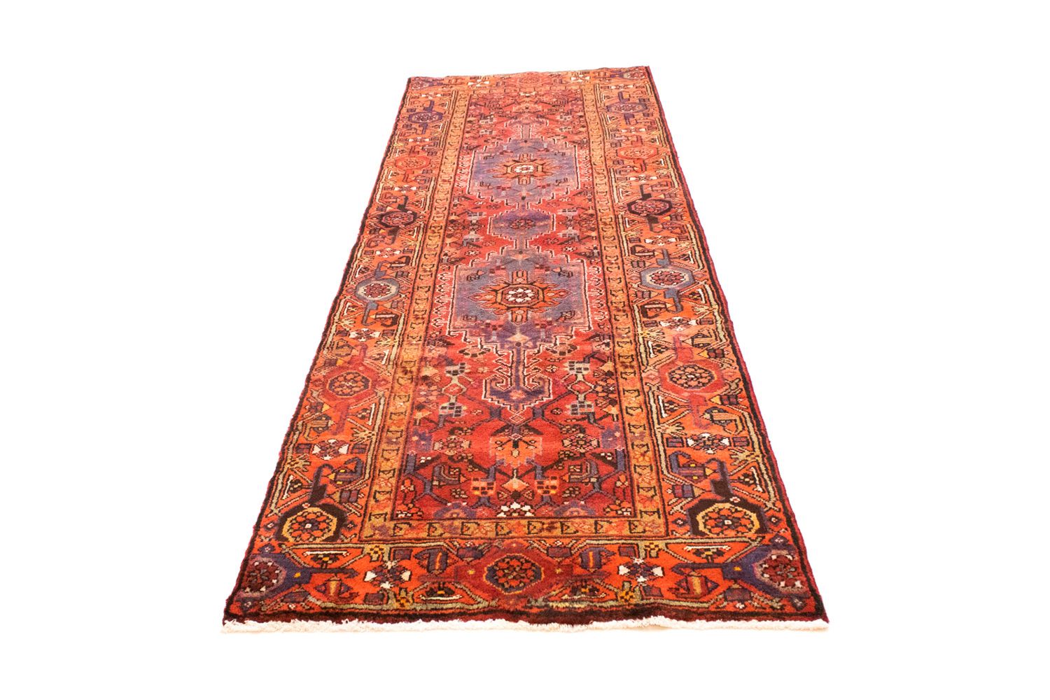 Alfombra de pasillo Alfombra persa - Nómada - 297 x 102 cm - rojo
