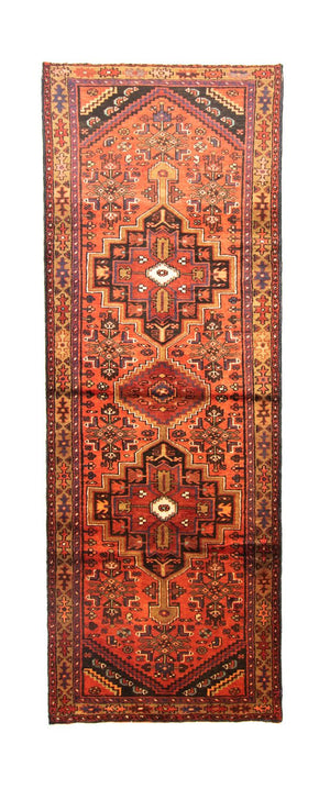 Alfombra de pasillo Alfombra persa - Nómada - 290 x 103 cm - naranja