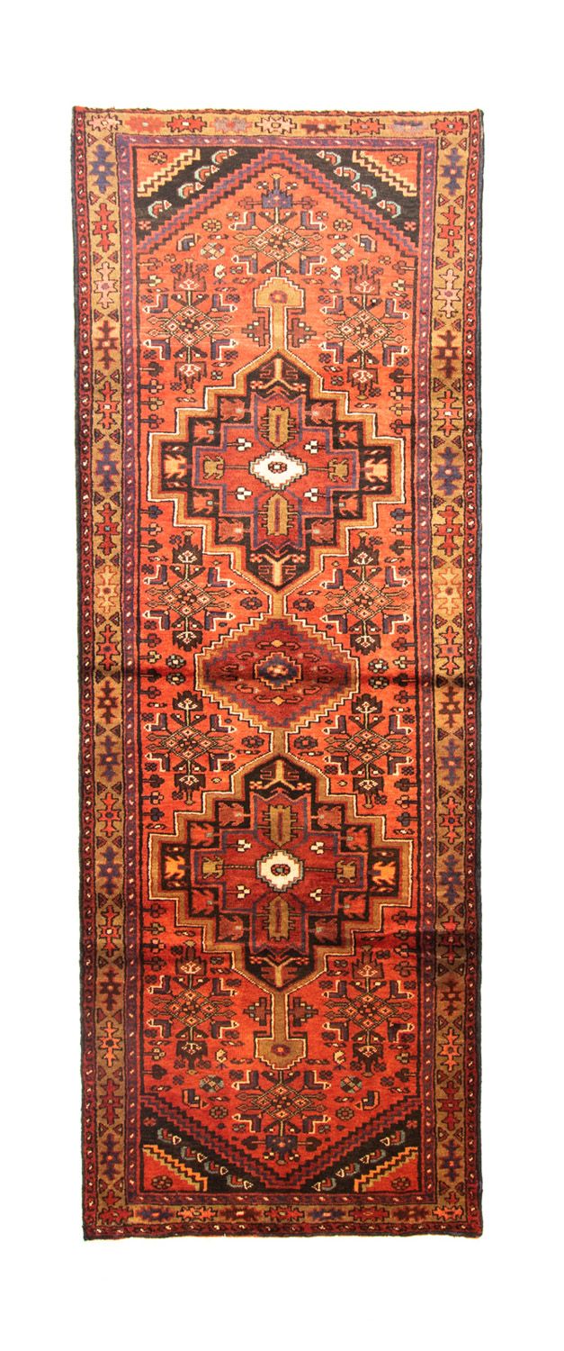 Alfombra de pasillo Alfombra persa - Nómada - 290 x 103 cm - naranja