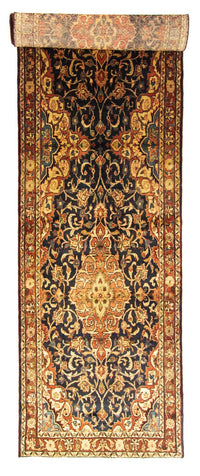 Alfombra de pasillo Alfombra persa - Nómada - 428 x 110 cm - azul