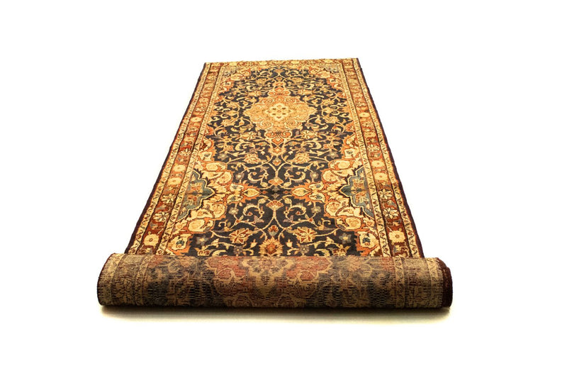 Alfombra de pasillo Alfombra persa - Nómada - 428 x 110 cm - azul