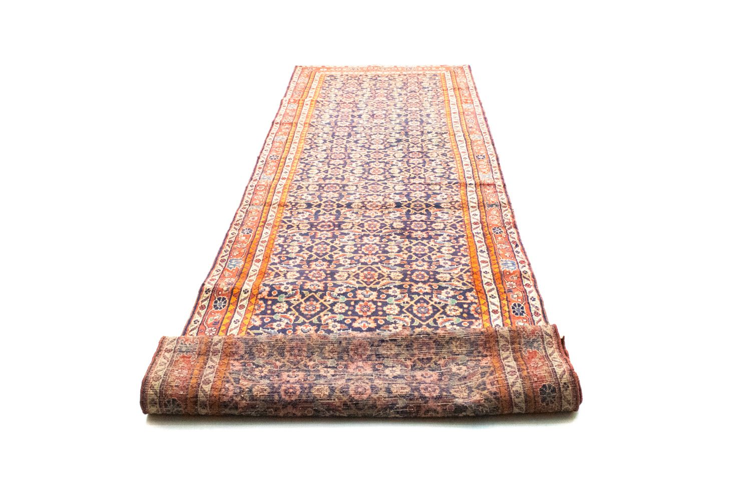 Alfombra de pasillo Alfombra persa - Nómada - 400 x 108 cm - azul