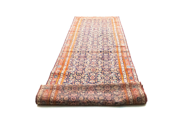 Alfombra de pasillo Alfombra persa - Nómada - 400 x 108 cm - azul
