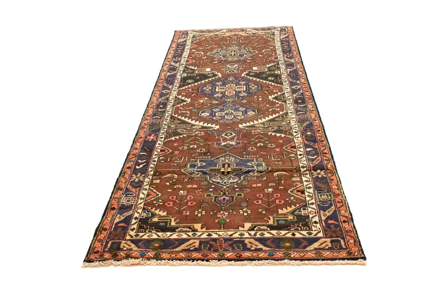 Alfombra de pasillo Alfombra persa - Nómada - 295 x 107 cm - marrón
