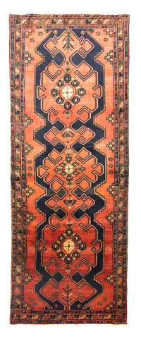 Alfombra de pasillo Alfombra persa - Nómada - 301 x 106 cm - azul