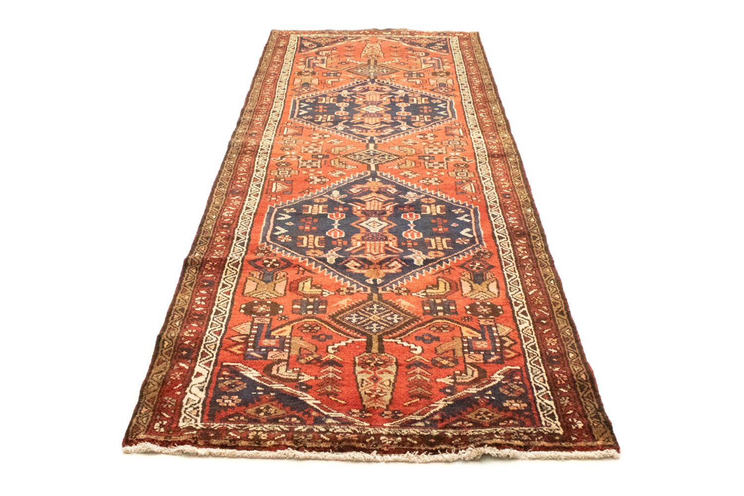 Alfombra de pasillo Alfombra persa - Nómada - 318 x 106 cm - azul