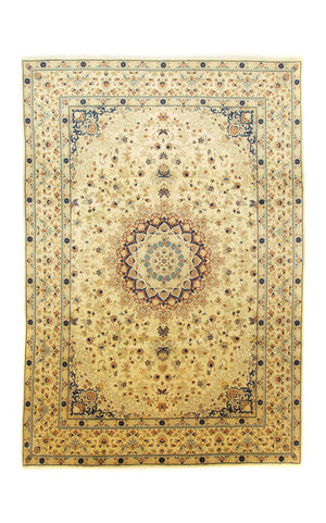 Alfombra persa - Keshan - 353 x 240 cm - beige