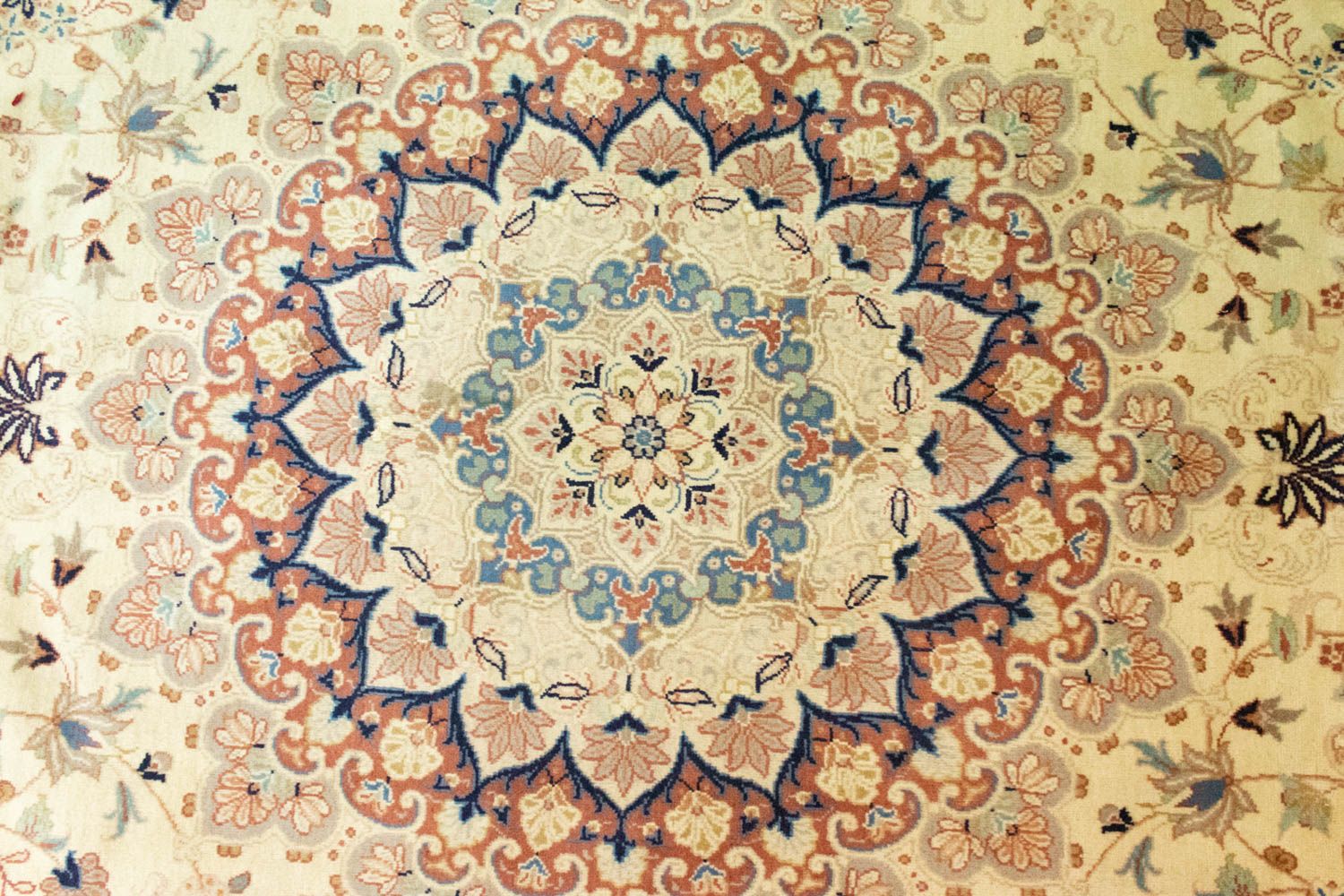 Alfombra persa - Keshan - 353 x 240 cm - beige