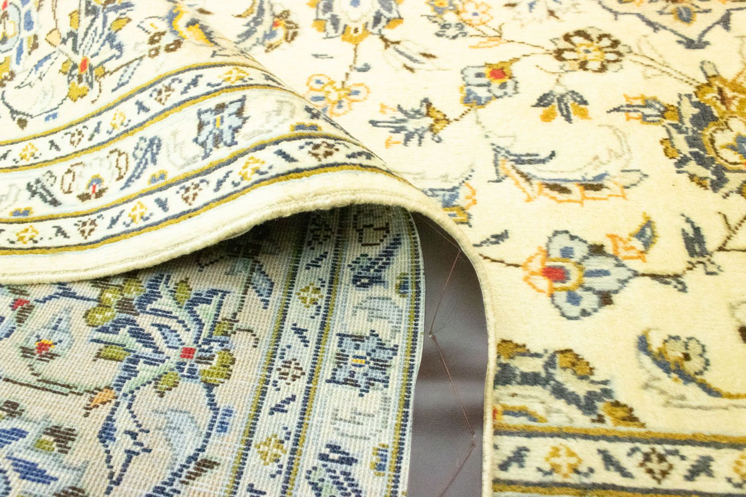 Alfombra persa - Keshan - 355 x 245 cm - beige