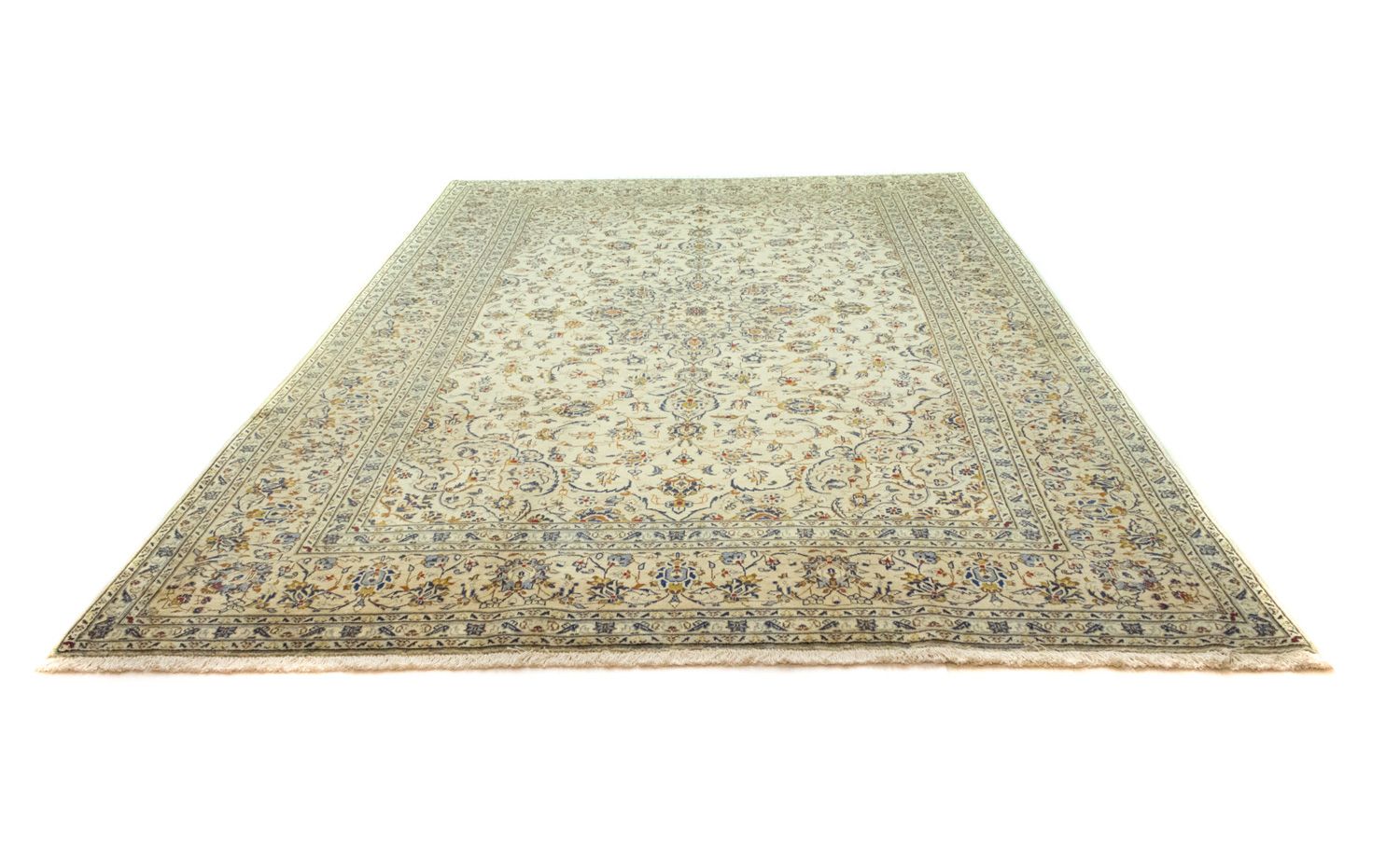 Alfombra persa - Keshan - 355 x 245 cm - beige