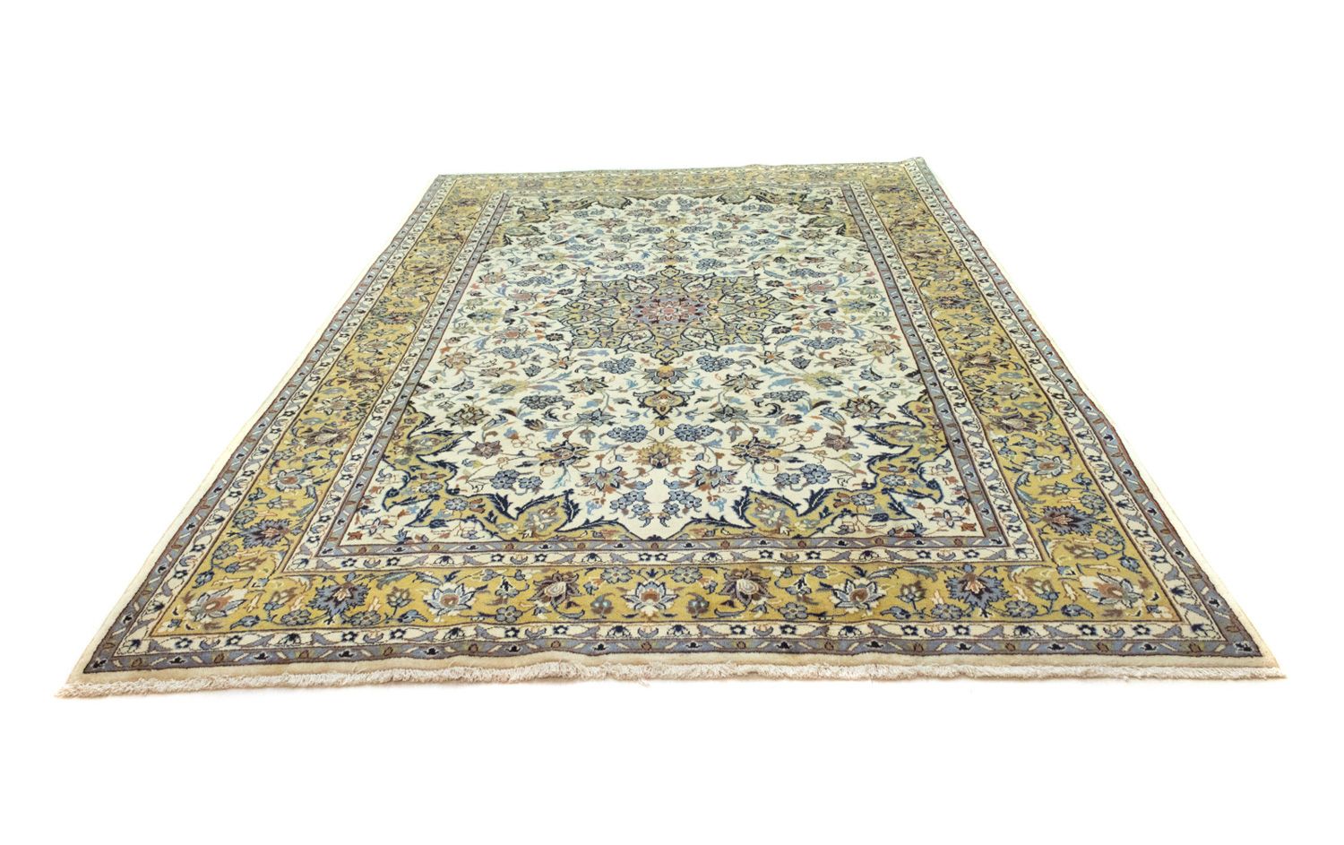 Alfombra persa - Keshan - 320 x 215 cm - beige