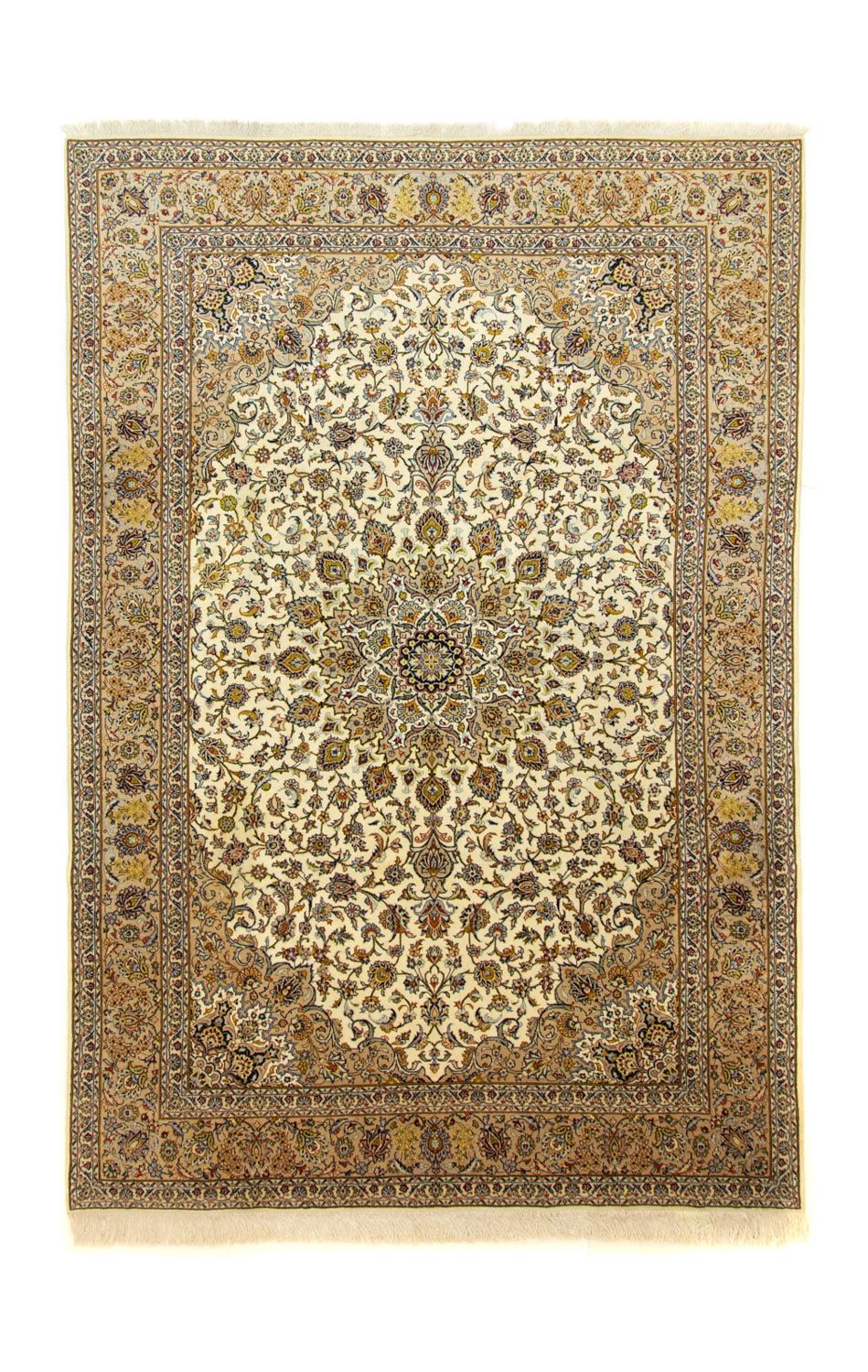 Alfombra persa - Keshan - 364 x 250 cm - beige