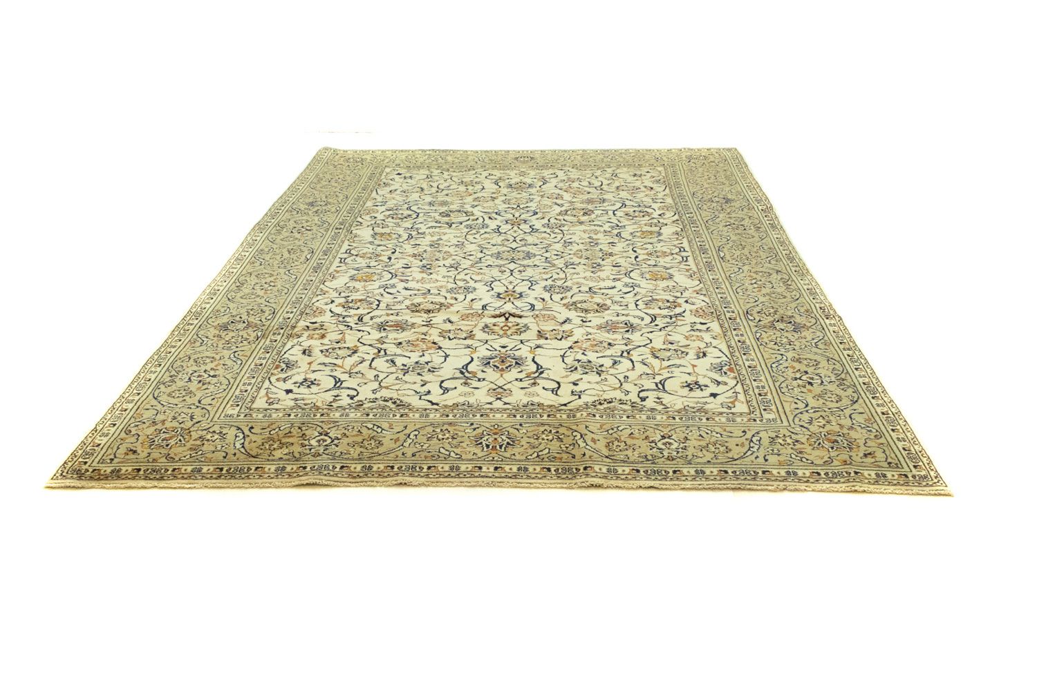 Alfombra persa - Keshan - 378 x 237 cm - beige