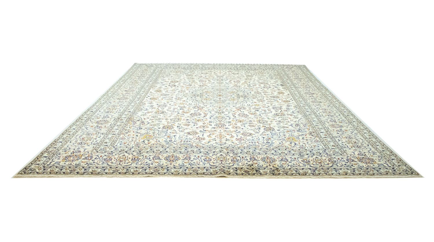 Alfombra persa - Keshan - 405 x 294 cm - beige