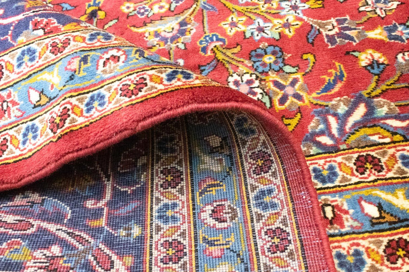 Alfombra persa - Keshan - 401 x 304 cm - rojo