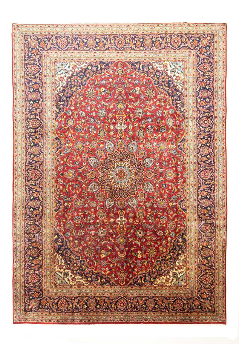 Alfombra persa - Keshan - 407 x 292 cm - rojo