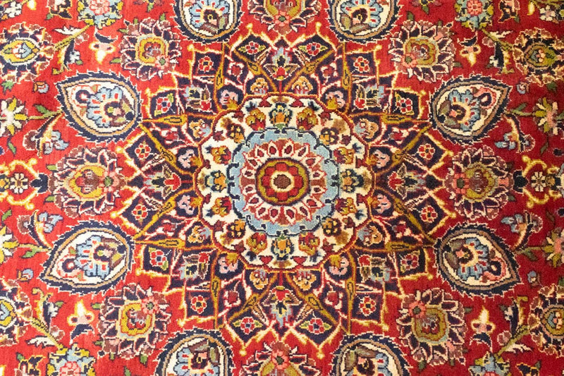 Alfombra persa - Keshan - 407 x 292 cm - rojo