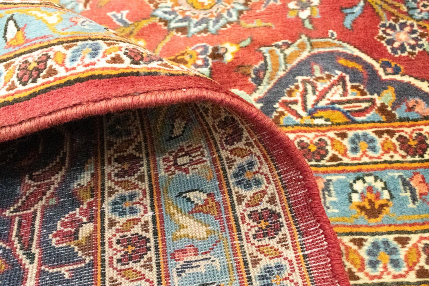 Alfombra persa - Keshan - 397 x 300 cm - naranja