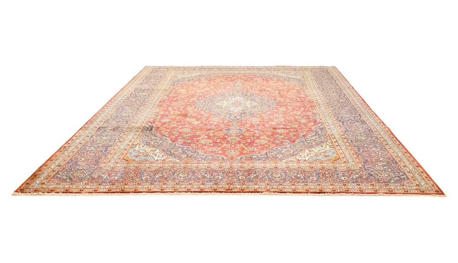 Alfombra persa - Keshan - 397 x 300 cm - naranja